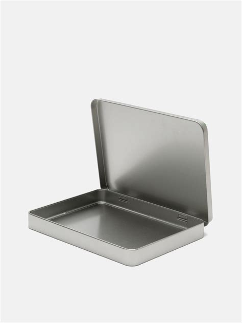 metal tin storage box|aluminum storage boxes with lids.